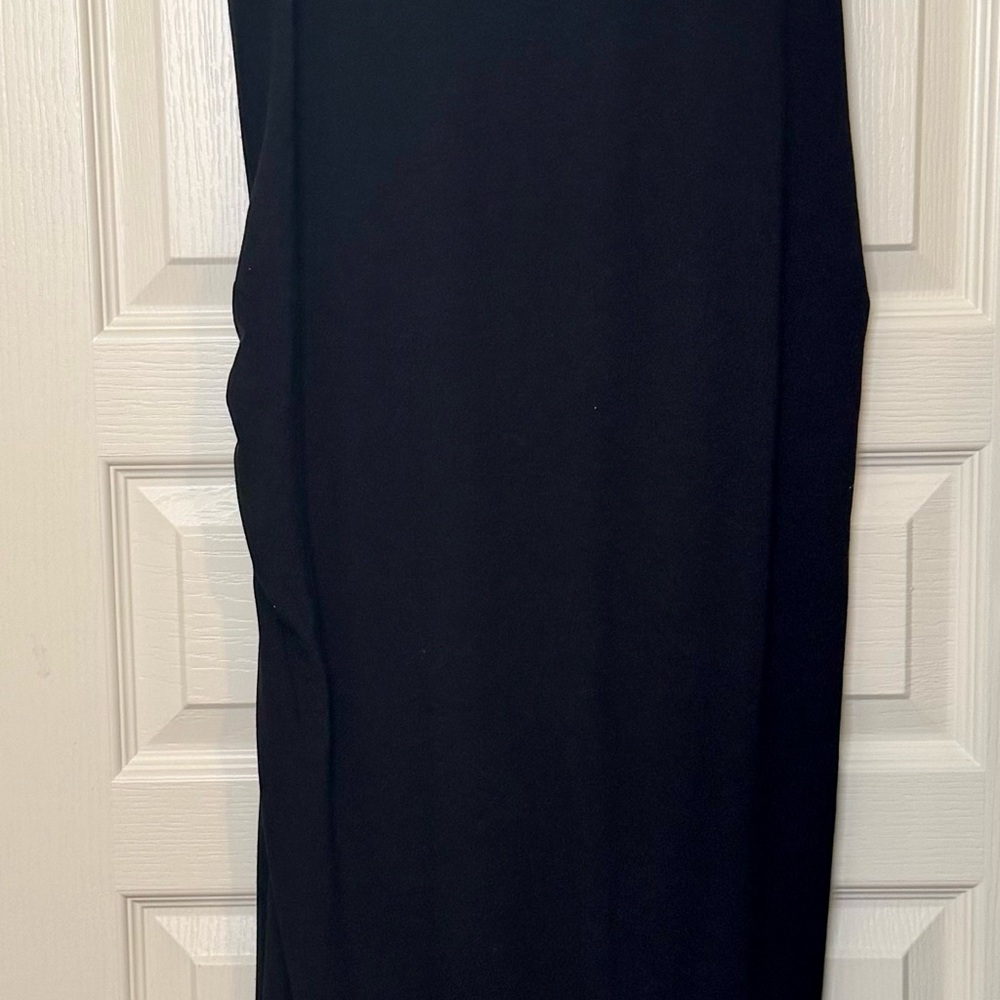 Old Navy Maternity Black Ruched Maxi Dress M